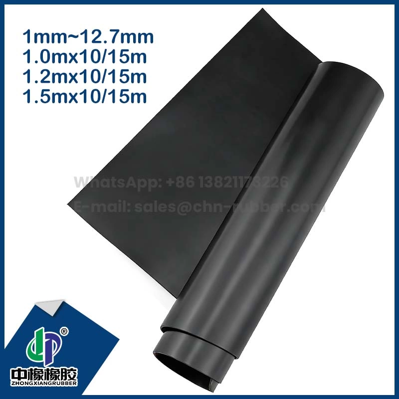 65Shore A Folha de borracha neoprene retardante de chamas