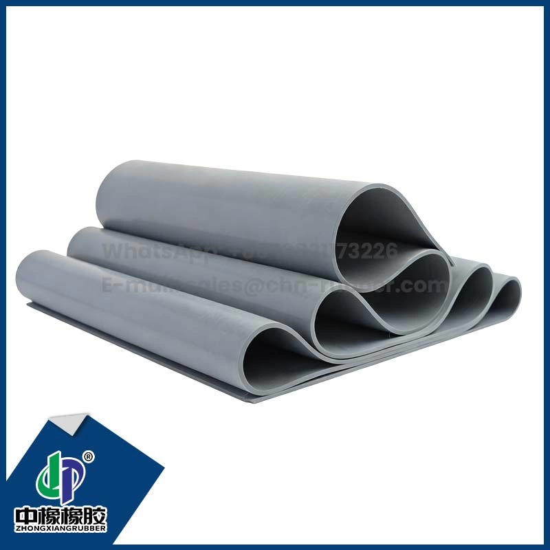70Shore A Lençol de borracha cinza 1mm~12.7mm