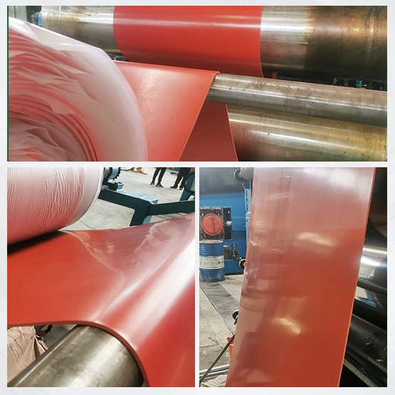 75Shore A red gasket SBR rubber sheet