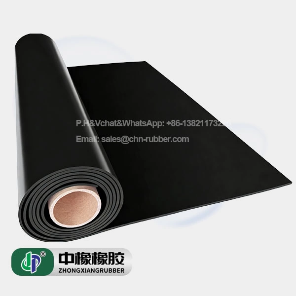 1 m ancho 1mm~15mm caucho en plancha SBR