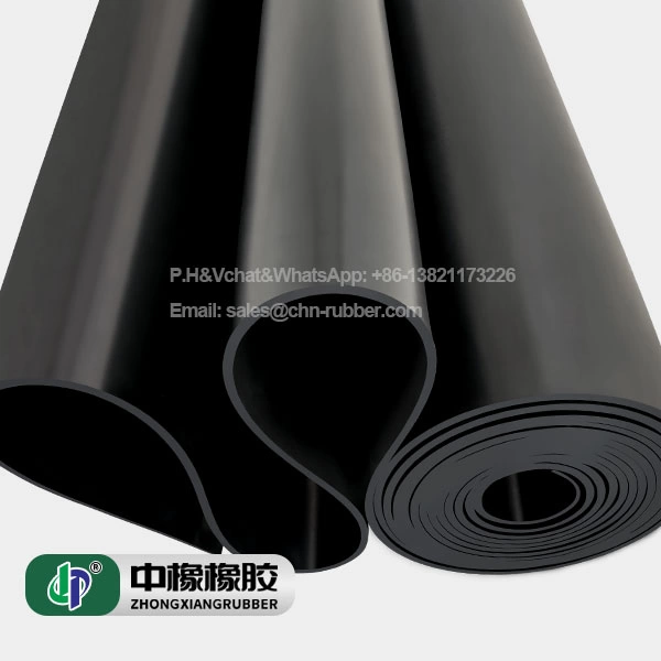 1 m ancho 1mm~15mm caucho en plancha SBR