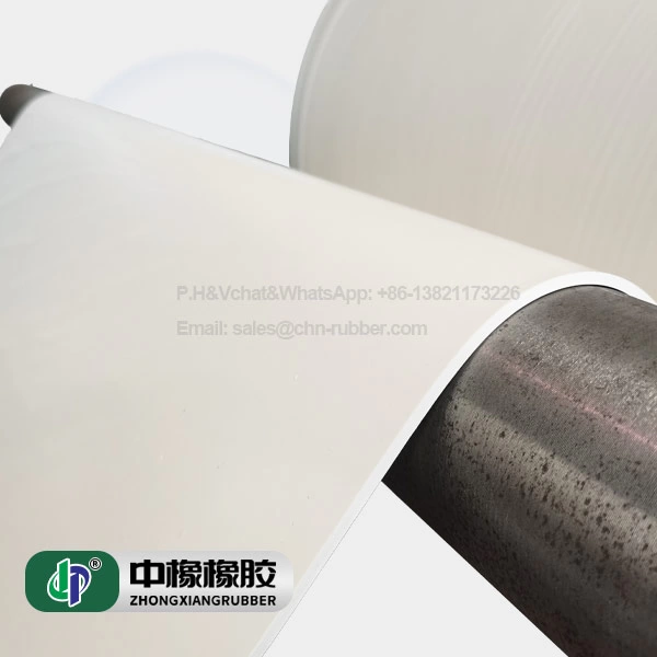 Lámina de caucho blanco nitrilo grado alimenticio