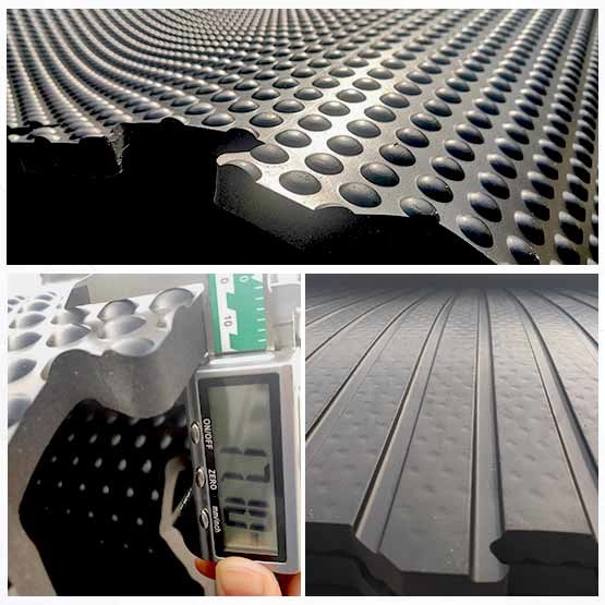 Small Dot Rubber Free Stall Mattresses and Tie Stall Cow Mats