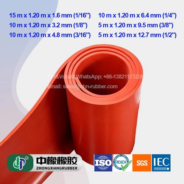 Hule SBR Rojo Comercial e Industrial (Liso y con Lona)