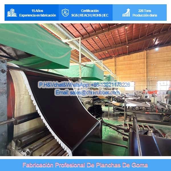 Goma en Plancha Con Tela (1, 2 y Múltiples Telas) | Cauchos SBR, NBR, EPDM, NR, CR y FKM (65 a 75 Shore A)