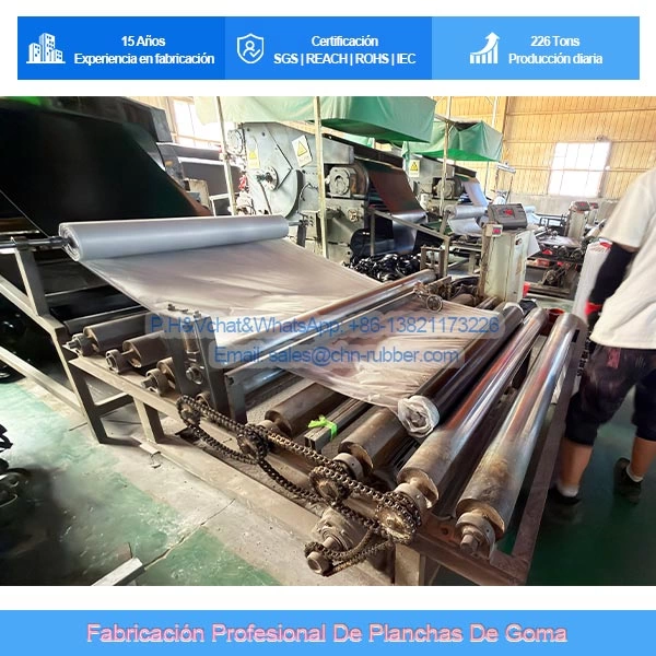 Plancha de Goma SBR Industrial (Sin Tela / Con Inserción Textil) Uso Industrial y Agrícola