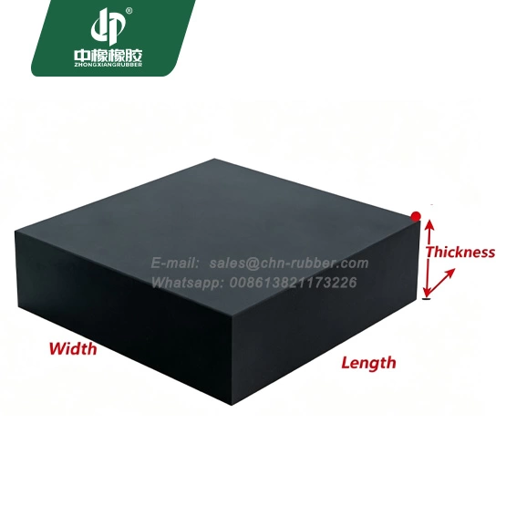 Heavy-Duty 50mm Thick Neoprene (CR) Rubber Sheet & Blocks