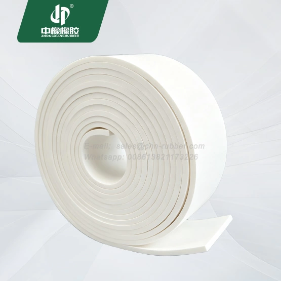 Commercial Grade White Neoprene Rubber Strips